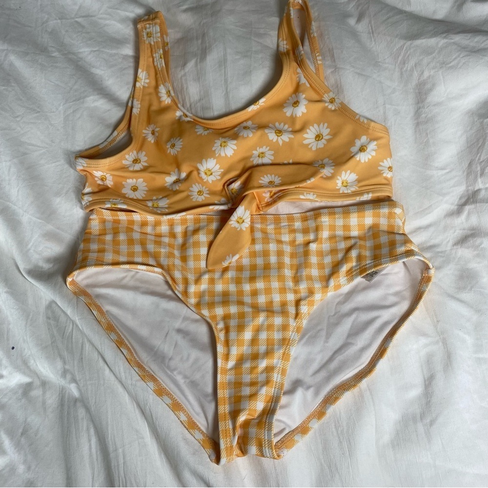 Tie-Front Bikini Swim Set for Girls